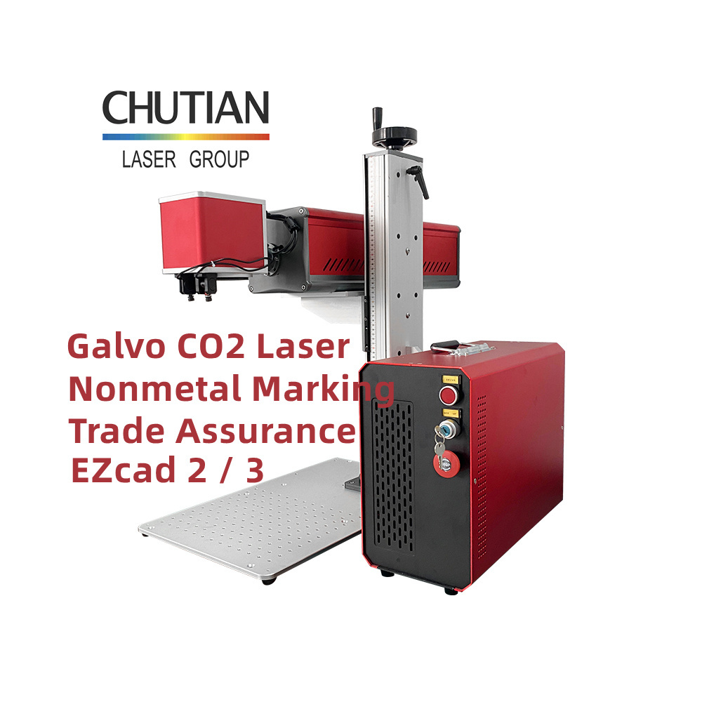 RF 10w 30w 50w 60w 100w Galvo Co2 Laser Marking Machine for Wood Textile Plastic Nonmetals