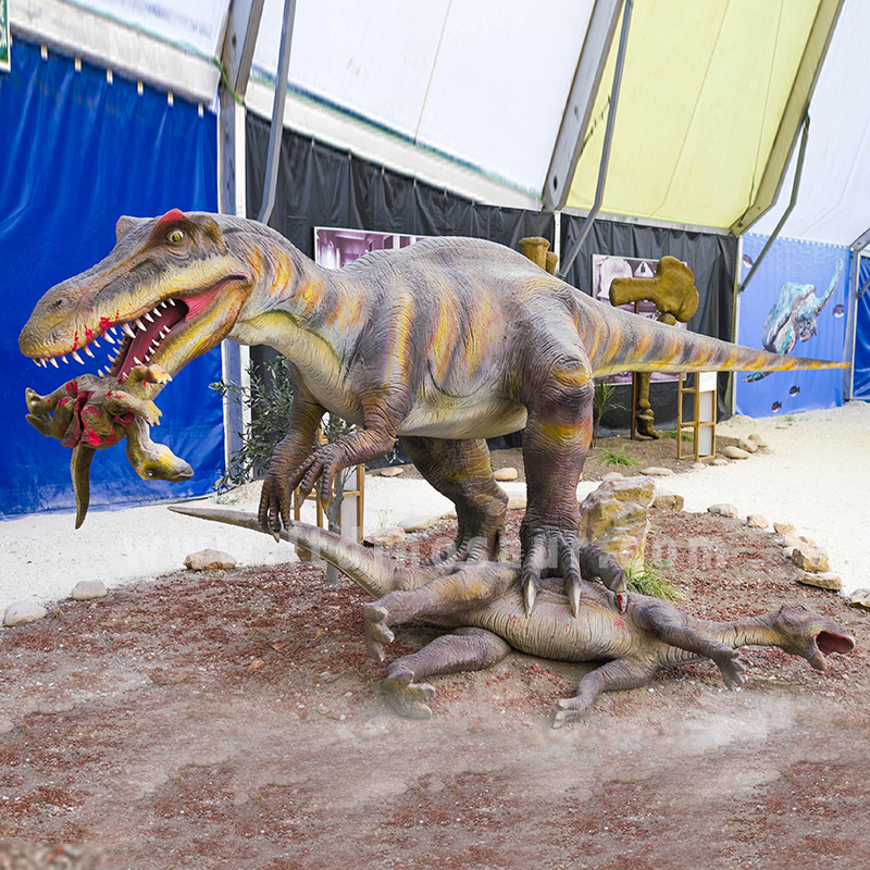 China Giant Amusement Real Life Size Electric Mechatronics Theme Park Exhibit Animatronic Model Robot Mechanical Dinosaur