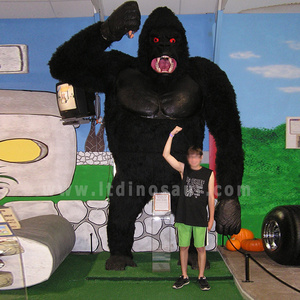 Amusement Park Gorilla Realistic Animal Animatronic King Kong Model