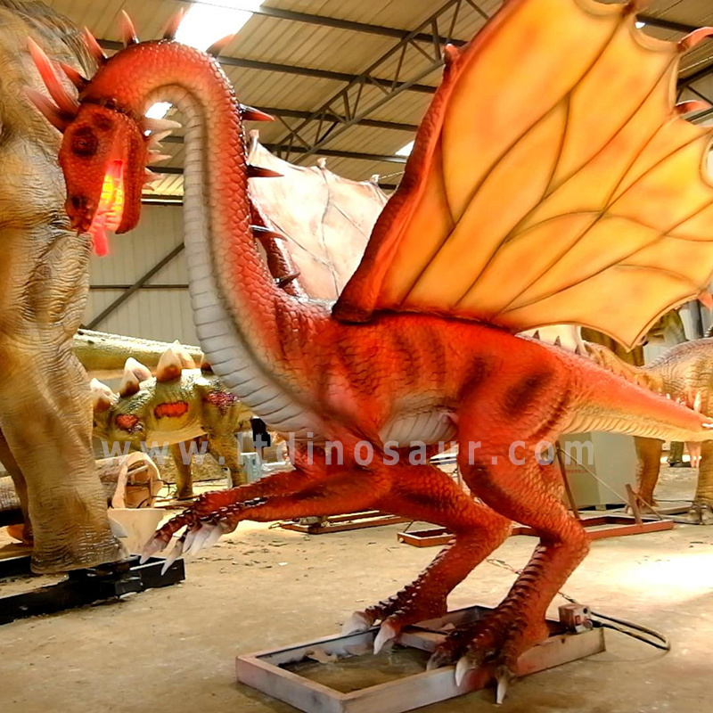 Life Size Animated Monster Robot Giant Animatronic Dragon