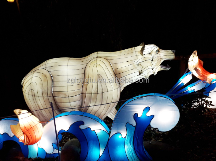 Lantern Displays Wonderland Larger Than Life Animal Themed Lanterns Scenes Wild Lights Polar Bear