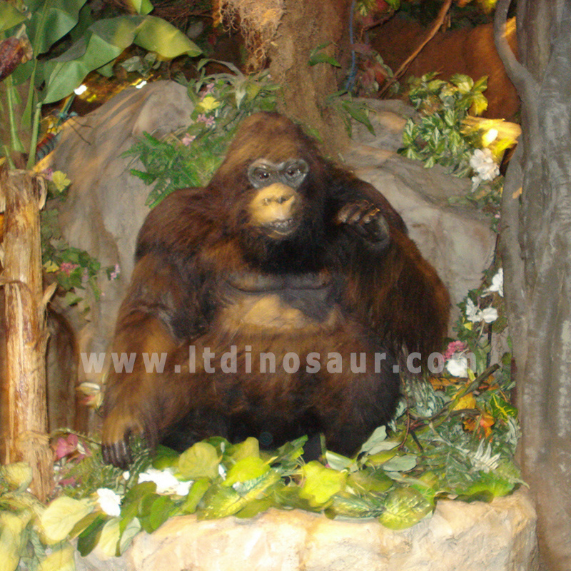 Amusement Park Gorilla Realistic Animal Animatronic King Kong Model