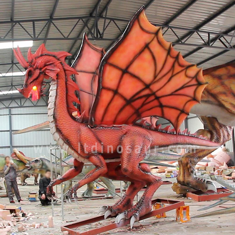 Life Size Animated Monster Robot Giant Animatronic Dragon