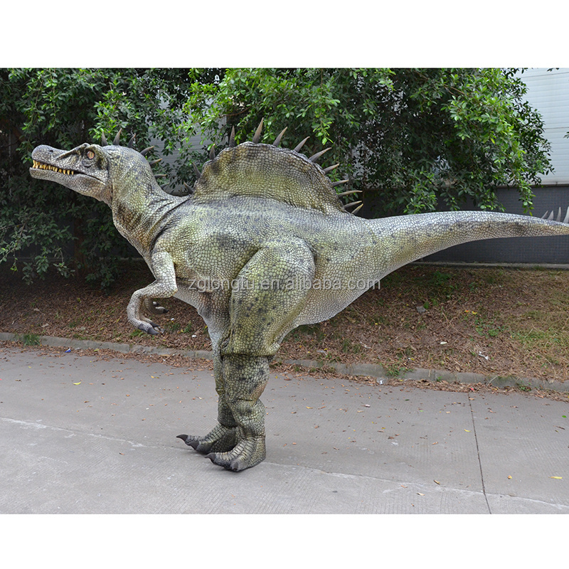 Light Weight Elastic Fiber Cloth Life Like Dino Spinosaurus Costume Realistic