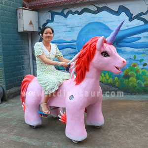 Battery Animatronic Kids Electric Ride On Unicorn In Mall