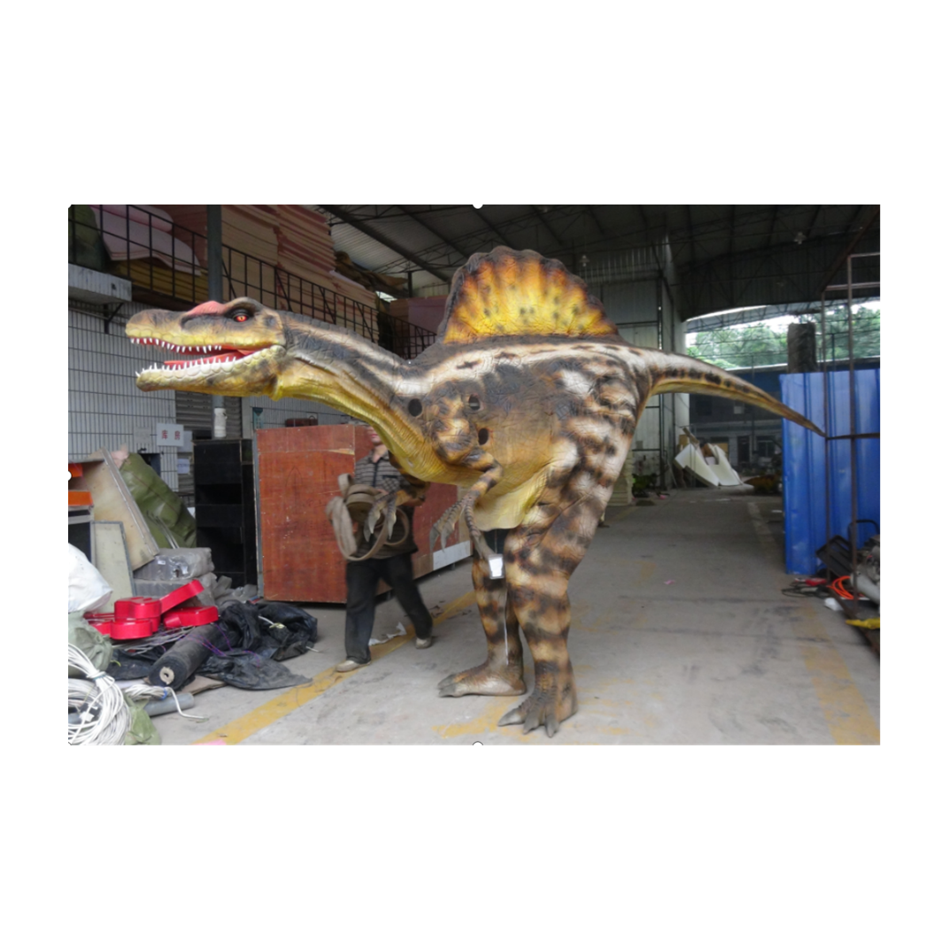 Adult Sized Customized Spinosaurus Walking Realistic Animatronic Dinosaur Costume for Amusement Park Zoo