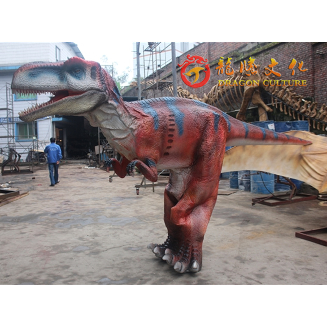 Adult Sized Velociraptor Walking Realistic Animatronic Dinosaur Costume Cosplay for Amusement Theme Park