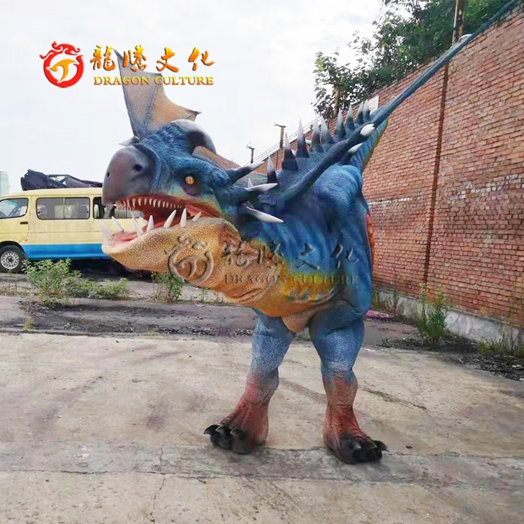 Adult Sized Velociraptor Walking Realistic Animatronic Dinosaur Costume Cosplay for Amusement Theme Park