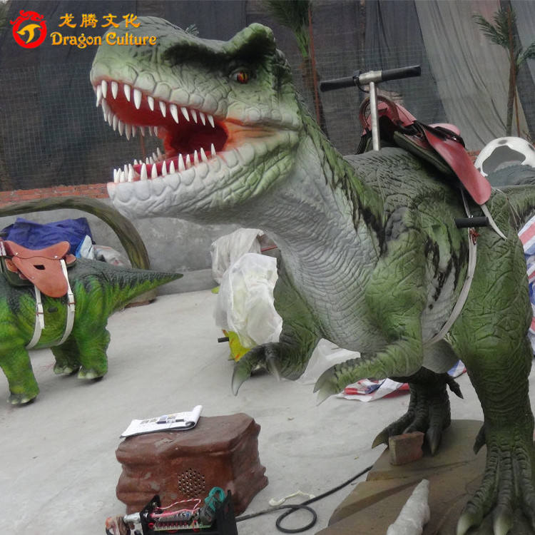 Life-Size Ride-On Robotic Dinosaur Animatronic modelsDinosaur Toy Indoor Rubber & Metal Amusement Park Model for Kids