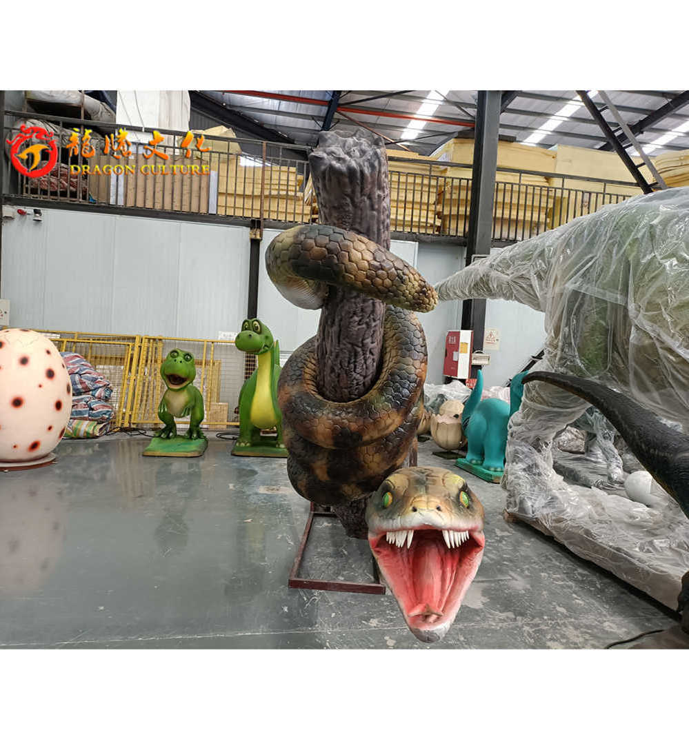 Outdoor Professional Handmade Animatronic Snake Model Artificial animatronic animal mechanical animal snake