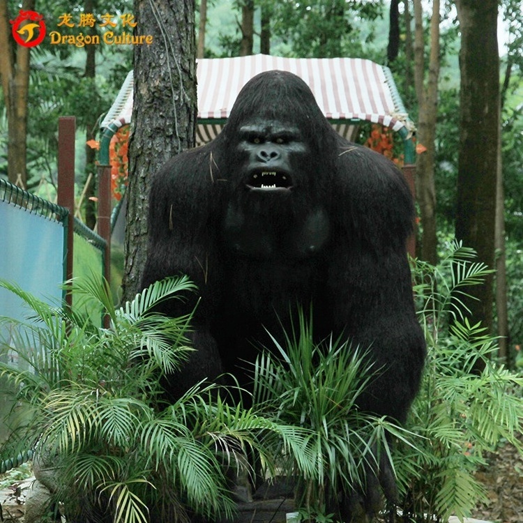 Animal animatronics model artificial sculpture fibreglass gorilla