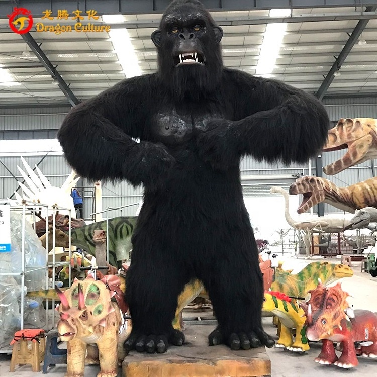 Animal animatronics model artificial sculpture fibreglass gorilla