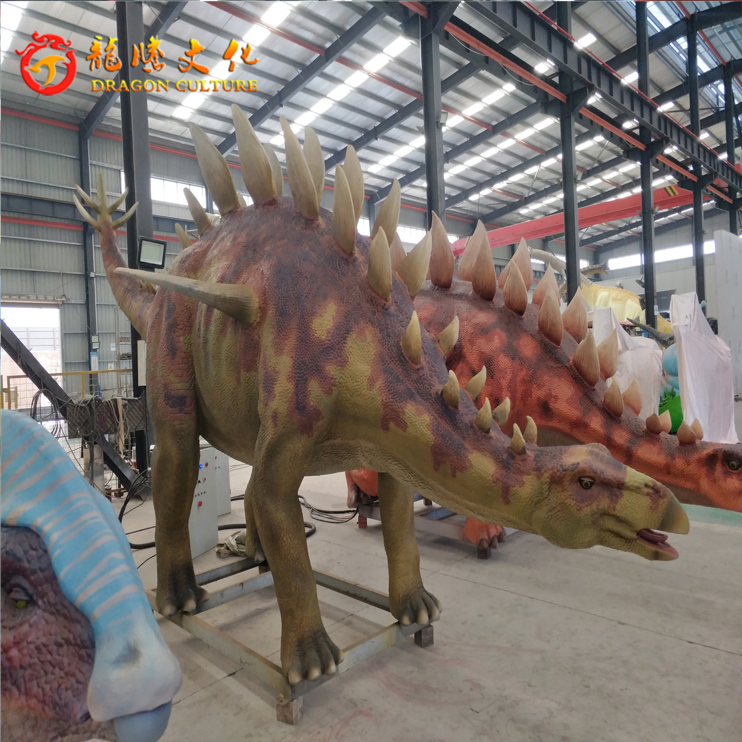 Newest huge hot sale durable attractive Stegosaurus robot Animatronic Dinosaur for amusement Park