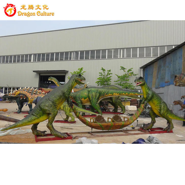 Amusement Park Products Simulation Dinosaur Swing Ride Flying Chair for theme park animatronics