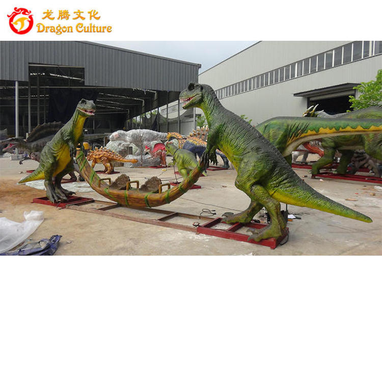 Amusement Park Products Simulation Dinosaur Swing Ride Flying Chair for theme park animatronics