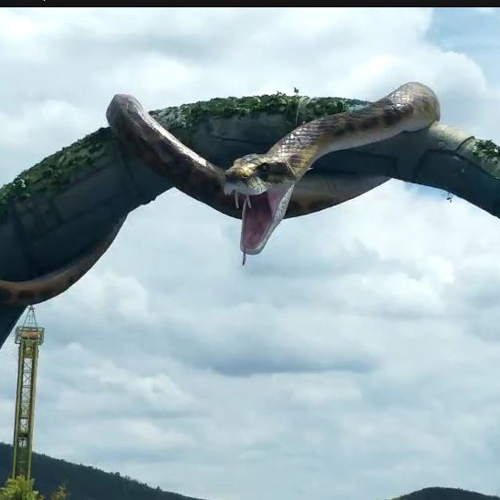 Outdoor Professional Handmade Animatronic Snake Model Artificial animatronic animal mechanical animal snake