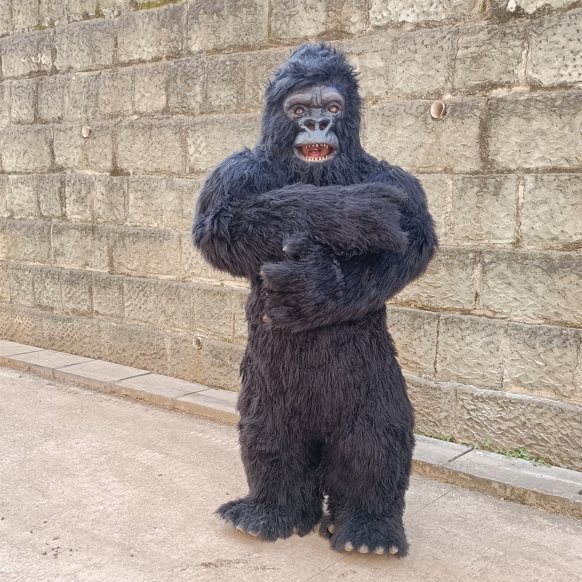 Walking Gorilla Animatronic Animal Superior Quality Life Size Simulation Animatronic Gorilla costume animal costume