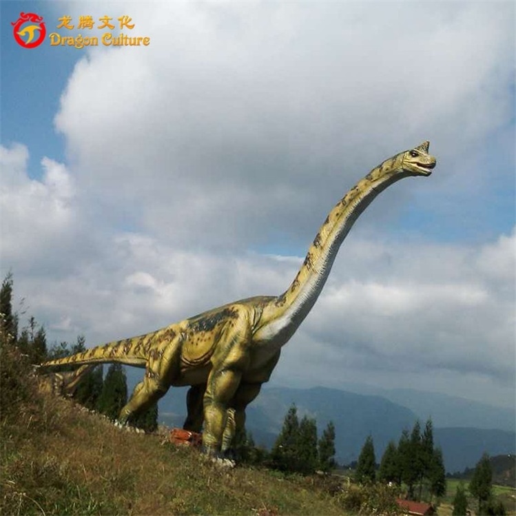 Amusement Park Animatronic Life-size Outdoor Dinosaur Ride Statue Brachiosaurus Robot Costume de Dinosaures For Jurassic Park