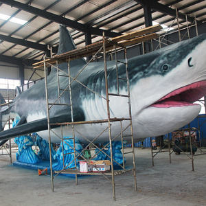 Large Aniamtronic Marine Creatures  Outdoor Theme Park Equipment Realistic Animatronic Shark Mechanical Animal Model