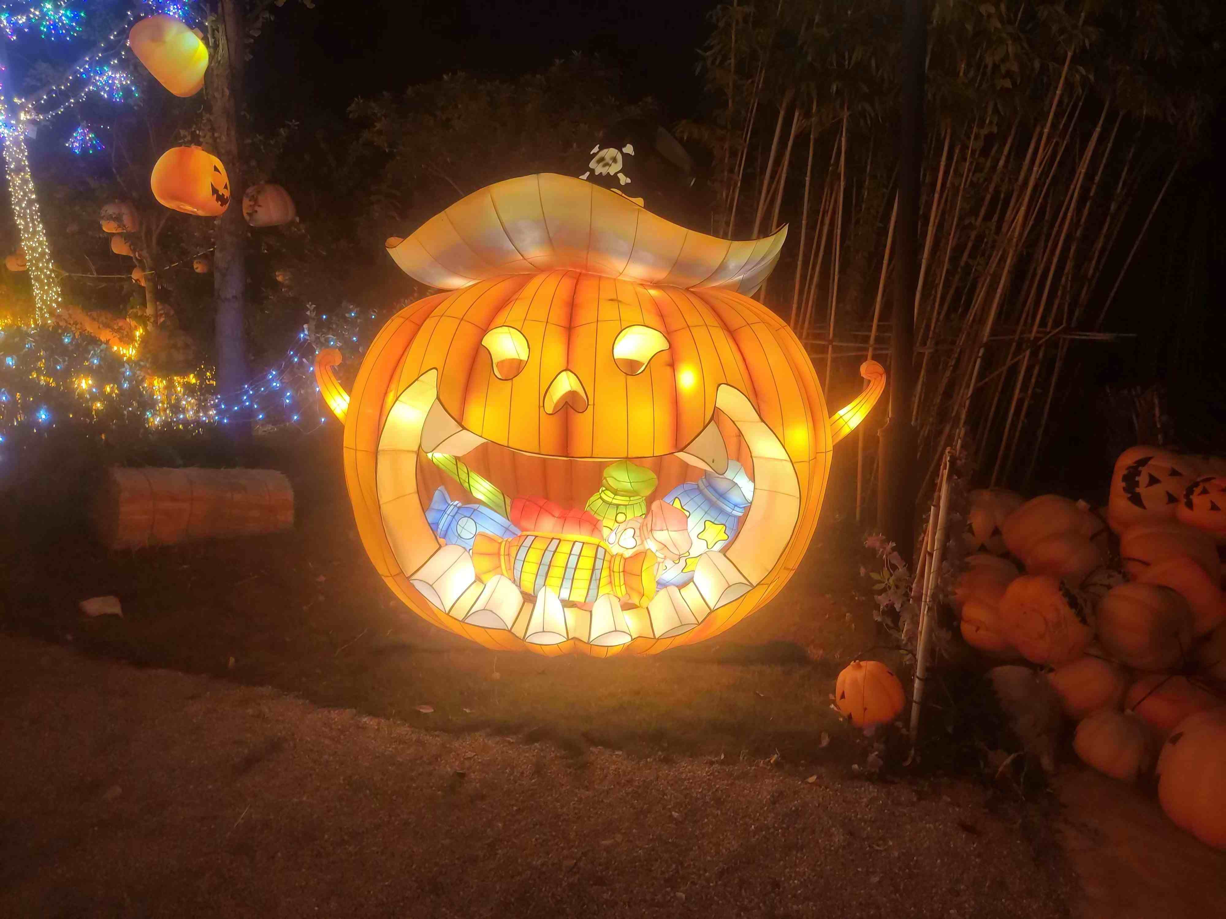 Chinese Light Show Decorative festival Lanterns Outdoor Halloween pumpkin Lantern show