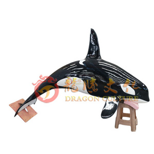 High quality shop decoration audible holiday decoration park animal model whale simulation