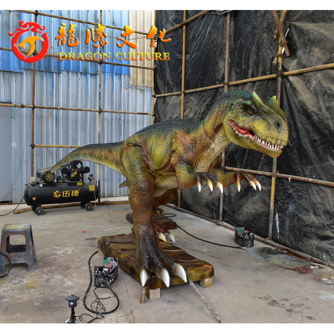 3D Simulation Animatronic Dino Animated Allosaurus Dinosaur Model for Amusement Theme Jurassic Park