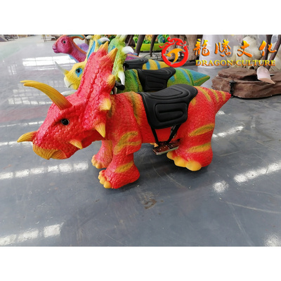 children playground animatronic riding dinosaur machine ride on scooter Walking Dinosaur Rides animal kiddy rides for mall