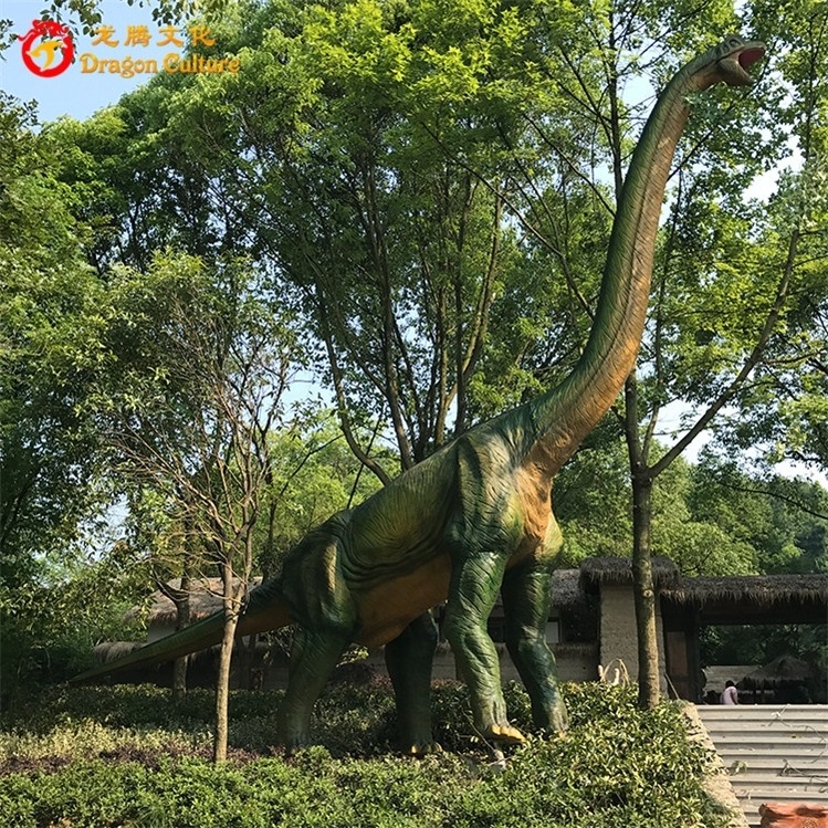 Amusement Park Animatronic Life-size Outdoor Dinosaur Ride Statue Brachiosaurus Robot Costume de Dinosaures For Jurassic Park