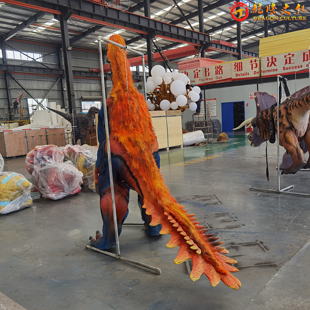 Weekly Deals Amusement Adventure Park Life Size Realistic Therizinosaurus Animatronic Model Costume for Amusement Park Children