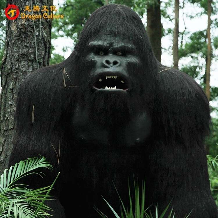 Animal animatronics model artificial sculpture fibreglass gorilla