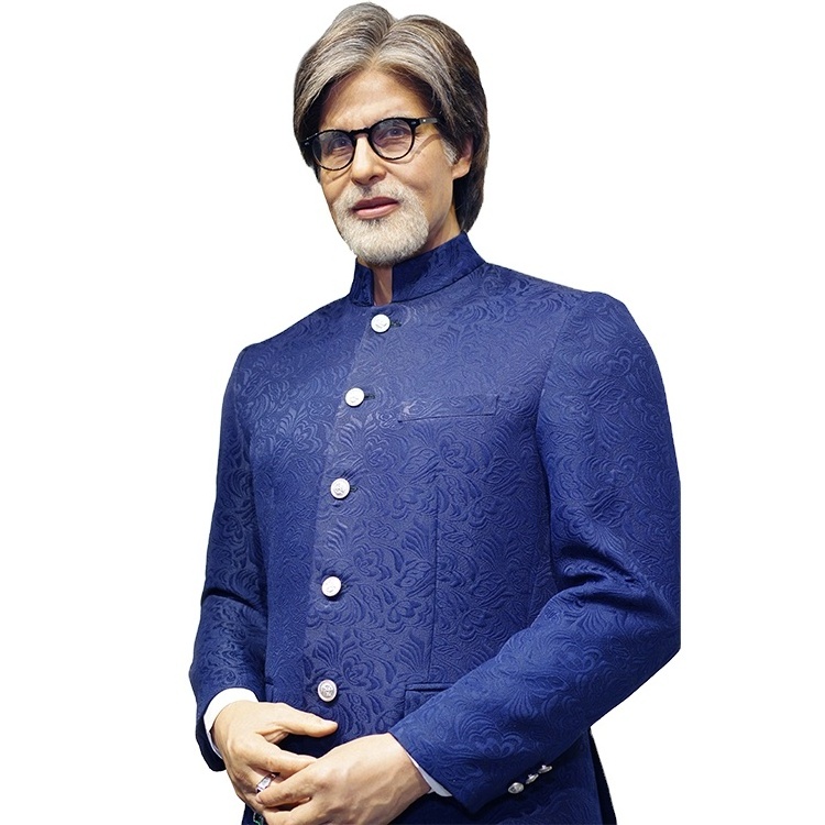 Customized Indian Bollywood Stars Life Size Silicone Wax Statues for Indoor Decoration