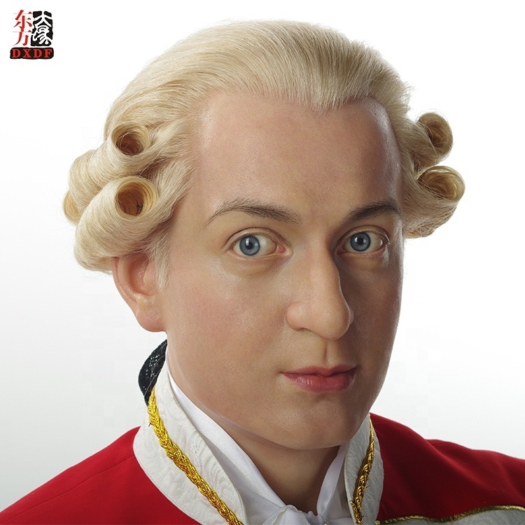 One Stop Shop Statue of Wax Model Human Size High Similarity Famous Celebrity Mozarts Silicone Doll for Display Racks