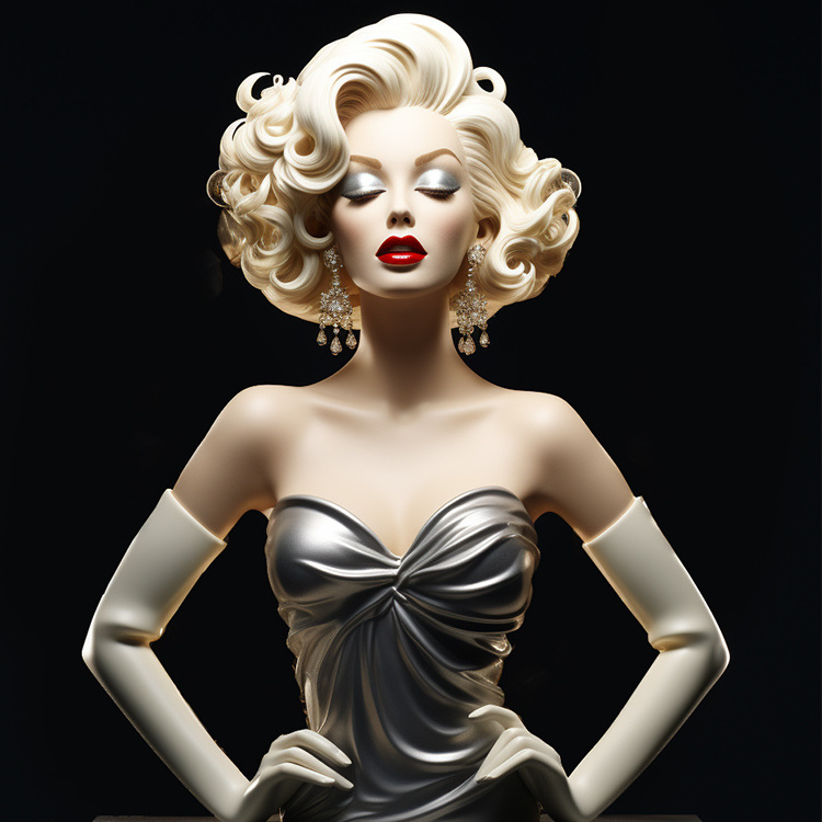 Luxury Jewelry Busts Wholesale Female Display Busts Luxury Wig Stands Showcase Display Silicone Resin Mannequins