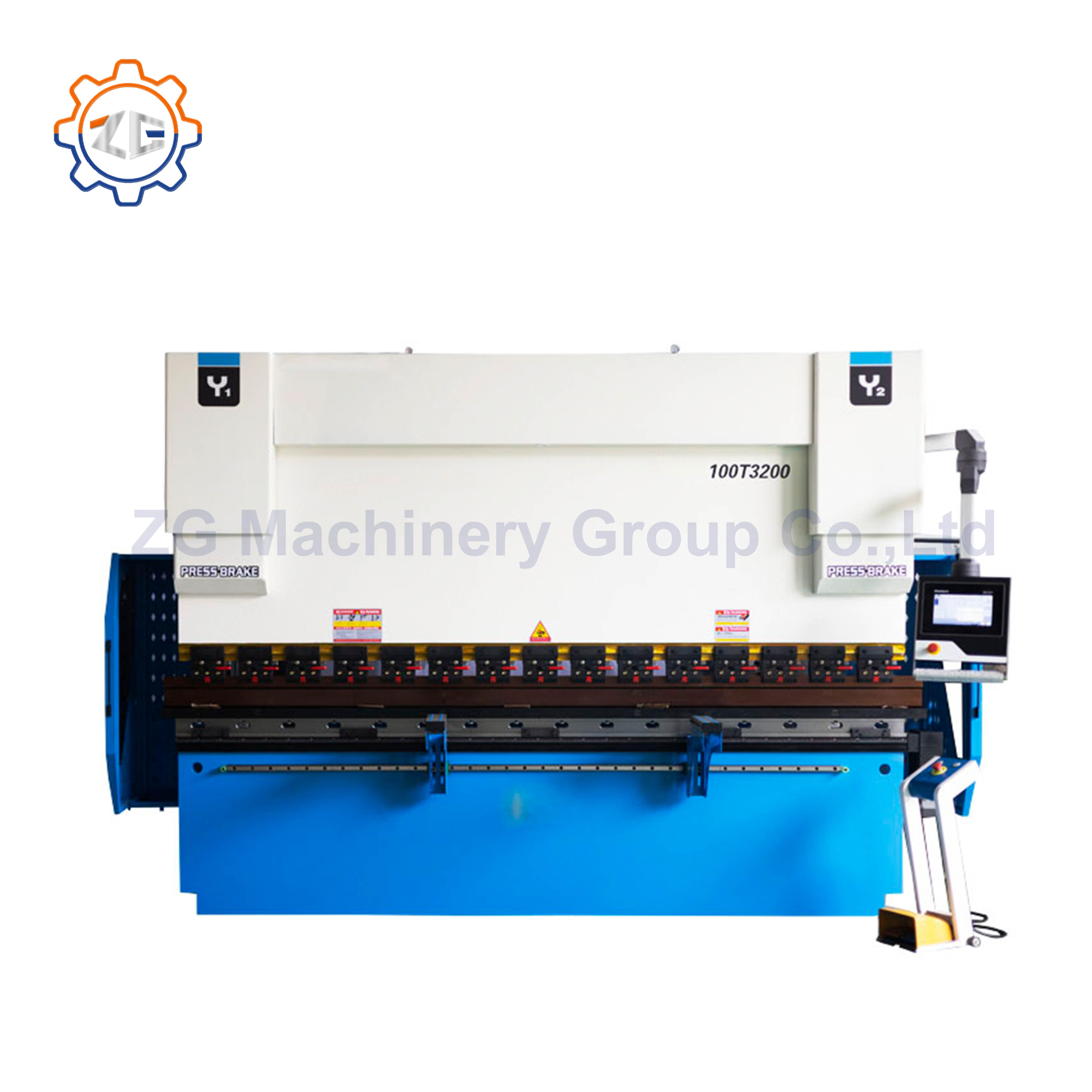 ZG Fully Automatic Hydraulic Press Brake for Seamless Metal Bending WE67K-63/2500 Automatic Bending Brake Folding Machine