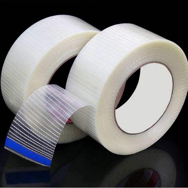 Super-adhesive fiber glass mesh adhesive tape heavy-duty packaging glass fiber reinforced tape