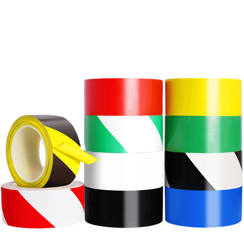 floor marking self adhesive tape pvc Safety Signage hazard warning road mark tape yellow