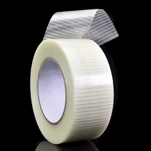 cheap high quality fiberglass tape jumbo rolls cross weave strapping filament adhesive tape