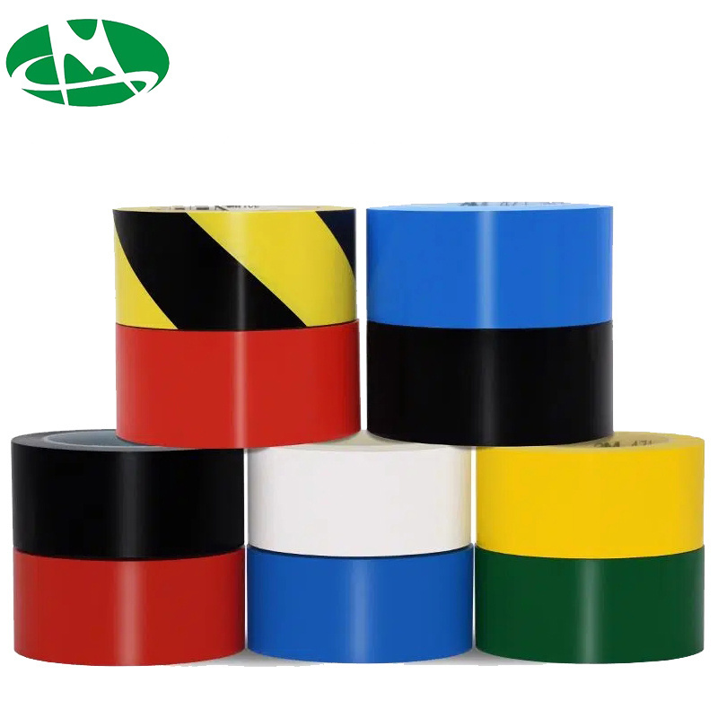 floor marking self adhesive tape pvc Safety Signage hazard warning road mark tape yellow