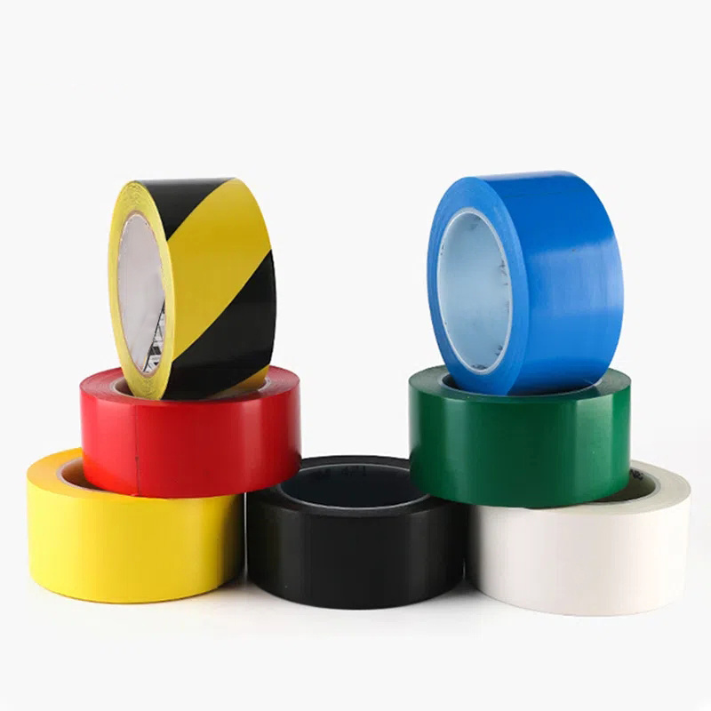 floor marking self adhesive tape pvc Safety Signage hazard warning road mark tape yellow