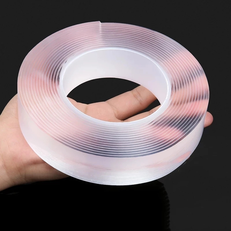 Transparent nano traceless double-side tape washable removable double sided nano tape reusable nano tape strong adhesive