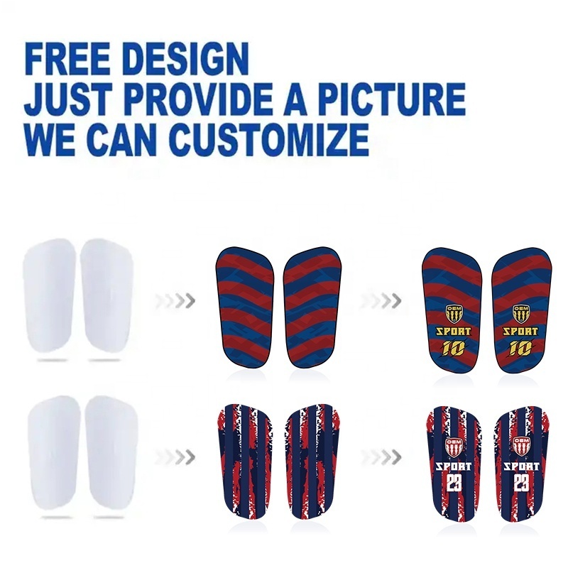 Custom Football Leg soccer shin Guards Professional Protection Football Leg Guards shinguards sublimation soccer shin guards