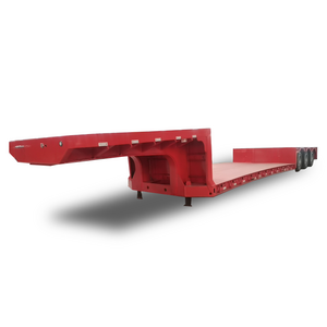 Heavy Duty 4 Axle Dolly Gooseneck Lowbed Semi Trailer