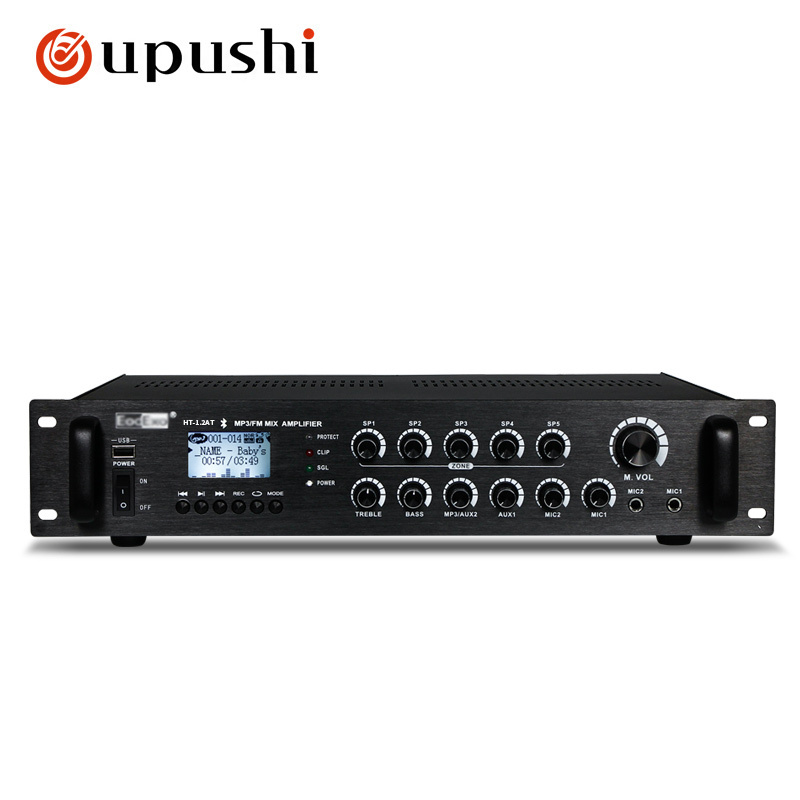 PA Amplifier 120W HT-1.2AT Professional Audio Power Amplifiers Blue-tooths 5 Channel