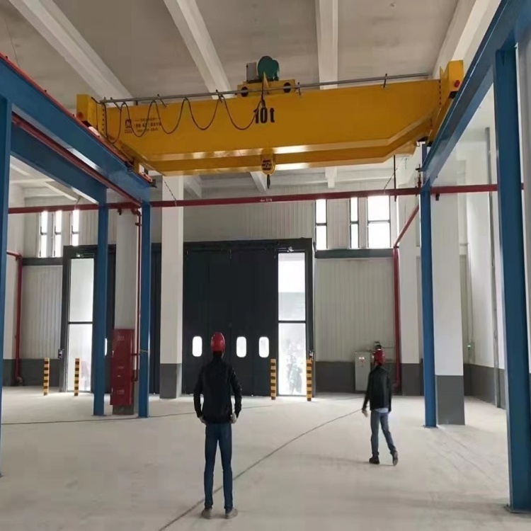 Workshop Electric Double Girder Construction Bridge Crane Trolley Double beam bridge crane