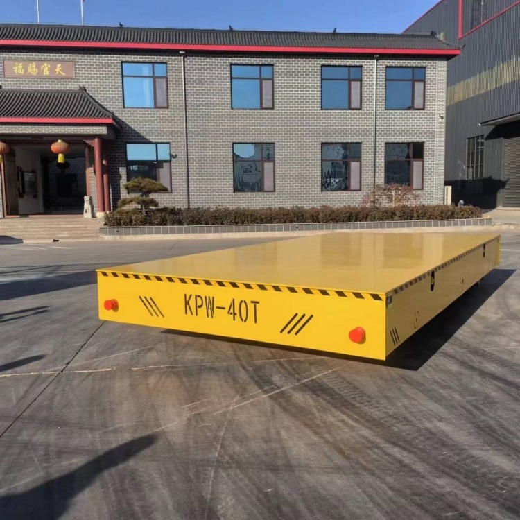 transfer cart rail flat wagon electric flat carriage for Indoor and outdoor handling transportation