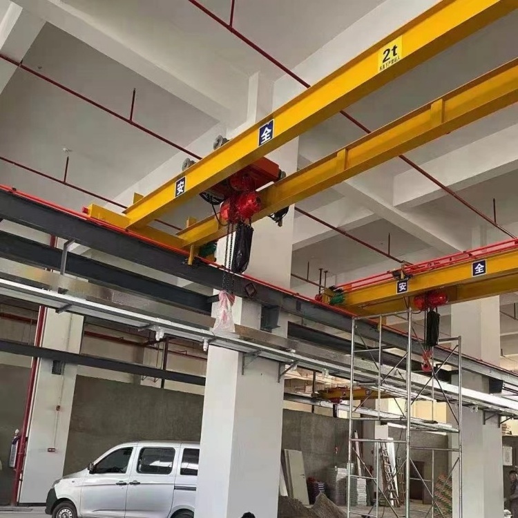 Workshop Electric Double Girder Construction Bridge Crane Trolley Double beam bridge crane