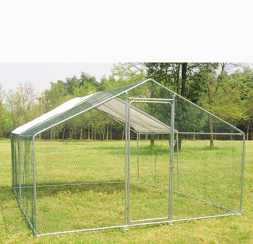 Large Metal Chicken Run 3mx4m Walk in Coop for Hen Poultry Rabbit Dog