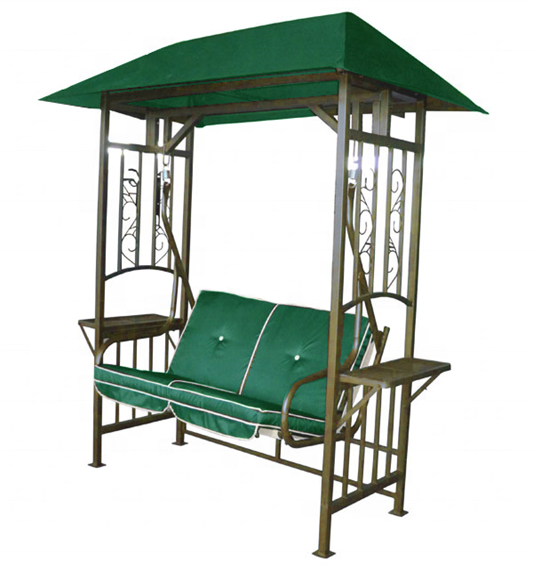 Free standing outdoor luxury swing chair with roof