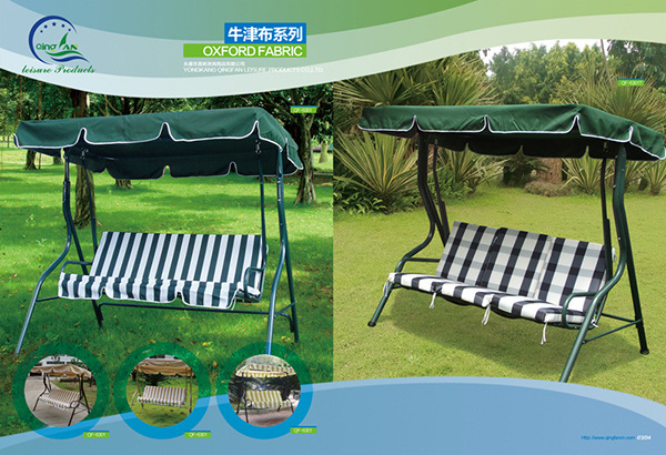 Striped 3 Seats Swing Seat Outdoor Swing Chair