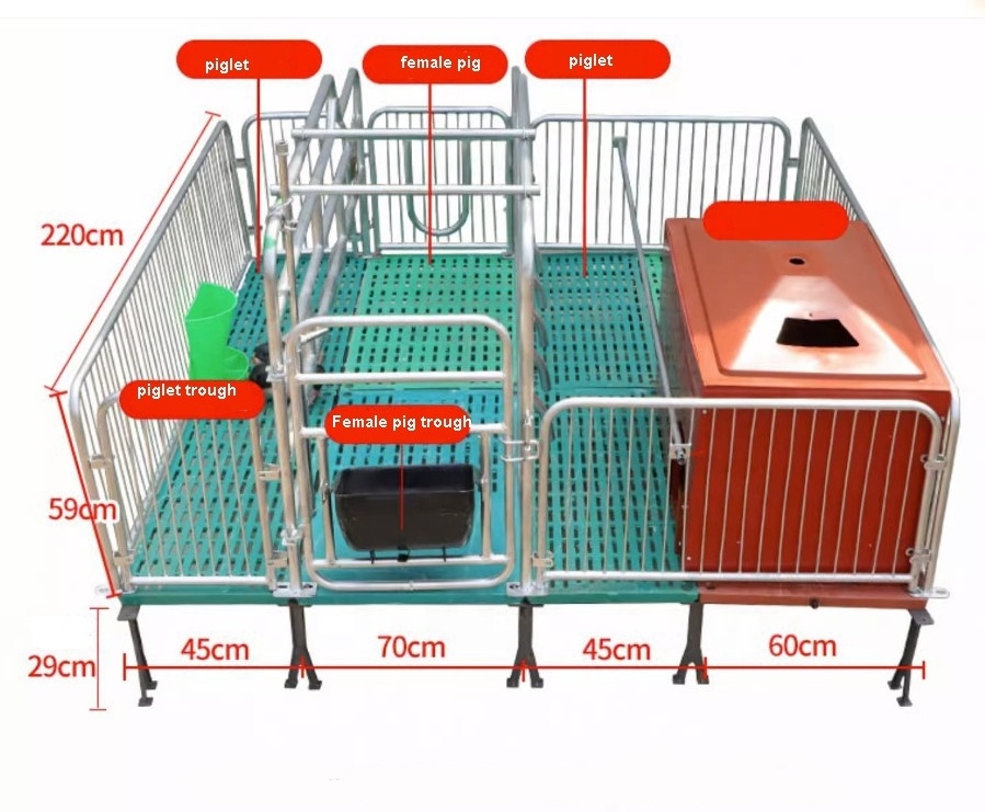 pig farm equipment stall system farrowing crate pig farrowing pen for sale